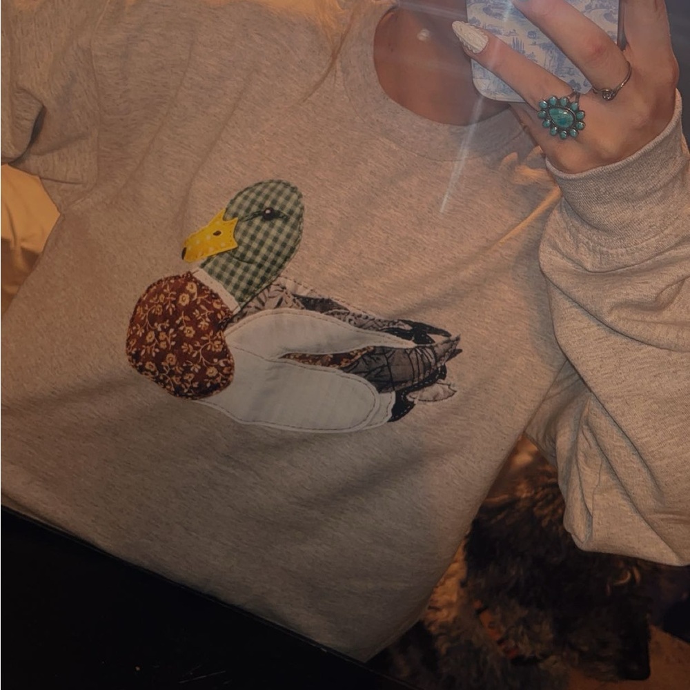 Duck Appliqué Sweatshirt
